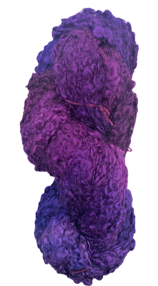 Blueberry wool loop yarn 11 oz