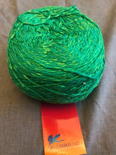 Lime cotton/rayon twist yarn
