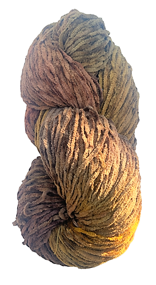 Old Gold bulky cotton chenille  yarn