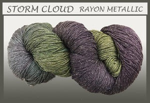 Storm Cloud/silver Rayon Metallic Yarn