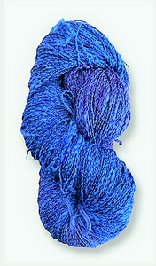 Blue Violet cotton/rayon seed yarn