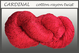 Cardinal Cotton Rayon Twist Yarn