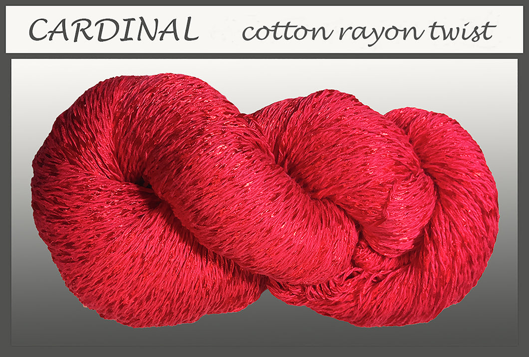 Cardinal Cotton Rayon Twist Yarn