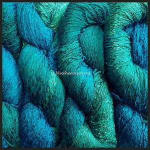 Deep Blue Sea Cotton Rayon Twist Lace Yarn