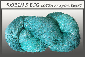 Robin's Egg Cotton Rayon Twist Yarn