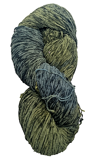 Deep Forest bulky cotton chenille  yarn