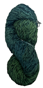 Evergreen cotton chenille yarn