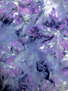 Cotton Batik Fabric: Grey-Violet