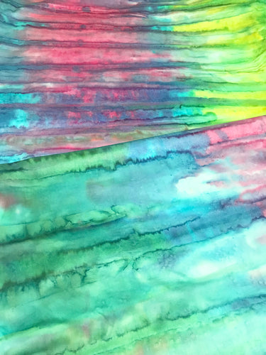 Cotton Batik Fabric: Rainbow Sky