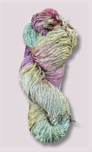 Marshgrass bulky rayon chenille yarn with broken thread