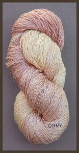 Pink Pearl cotton rayon twist lace yarn