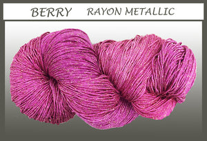 Berry Rayon Metallic Yarn
