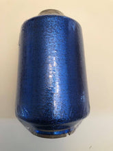1 lb. cone of vintage metallic fine yarn: Royal Blue
