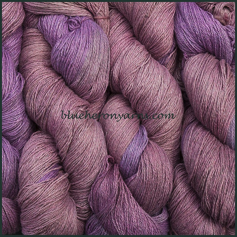 Lilac Silk Linen Yarn