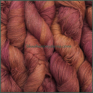 Rosewood Silk Linen Yarn