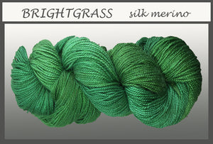 Bright Grass Silk Merino Yarn