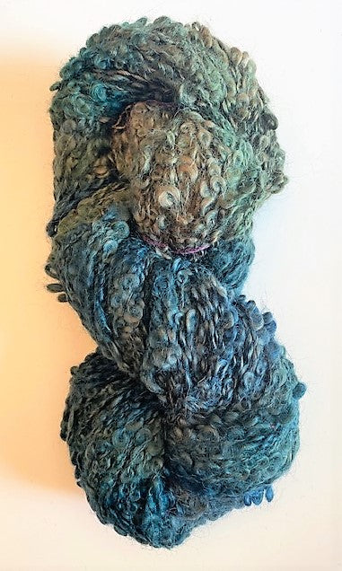 Spruce wool loop yarn