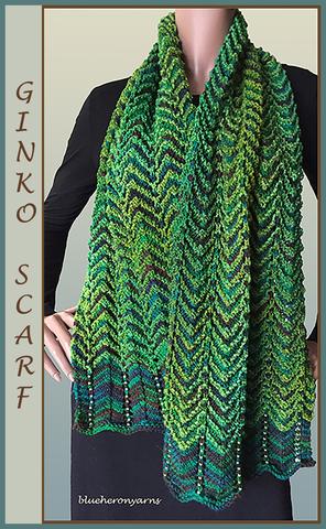 Ginko Sock Plus/Beaded Wool Scarf Kit